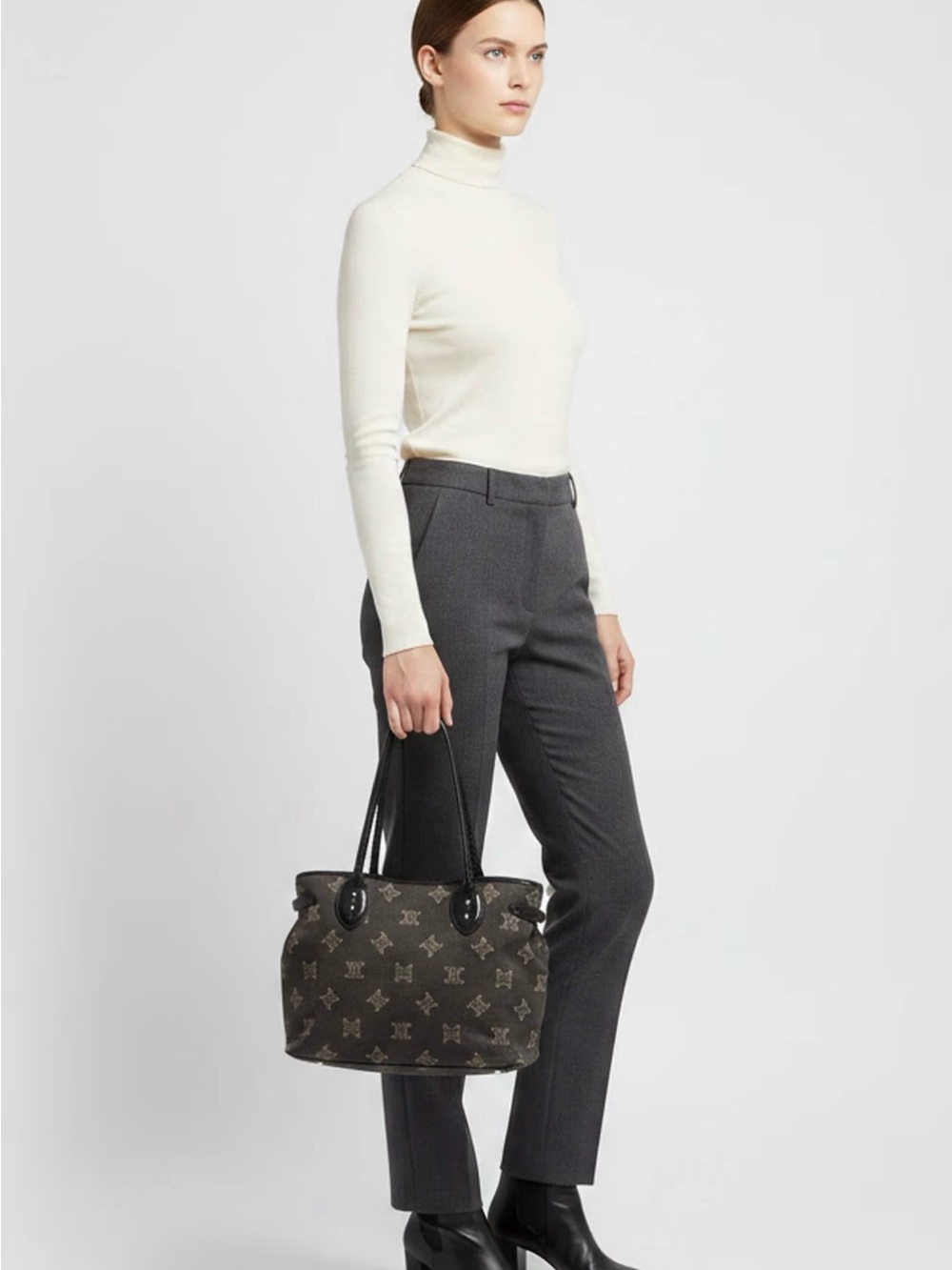 Celine Denim Triomphe Tote